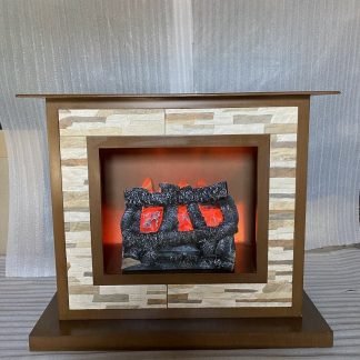 Chimenea cuadrada patinada