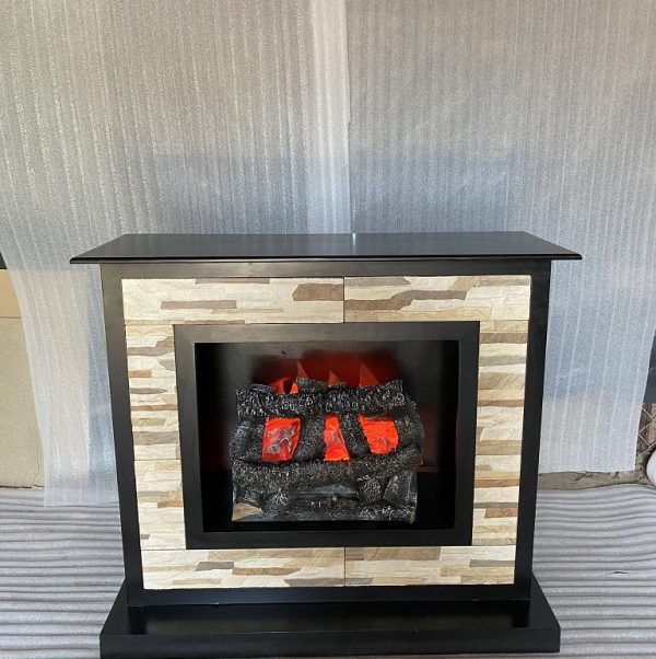 Chimenea cuadrada con azulejo