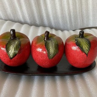 Juego de 3 manzana natural